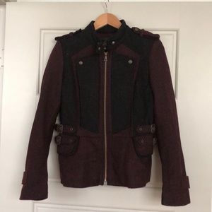 Sam Edelman Wool Military-Style Pea Coat